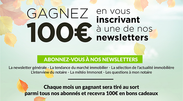 Last chance : gagnez 100 euros en vous inscrivant à une newsletter Last chance : gagnez 100 euros en vous inscrivant à une newsletter