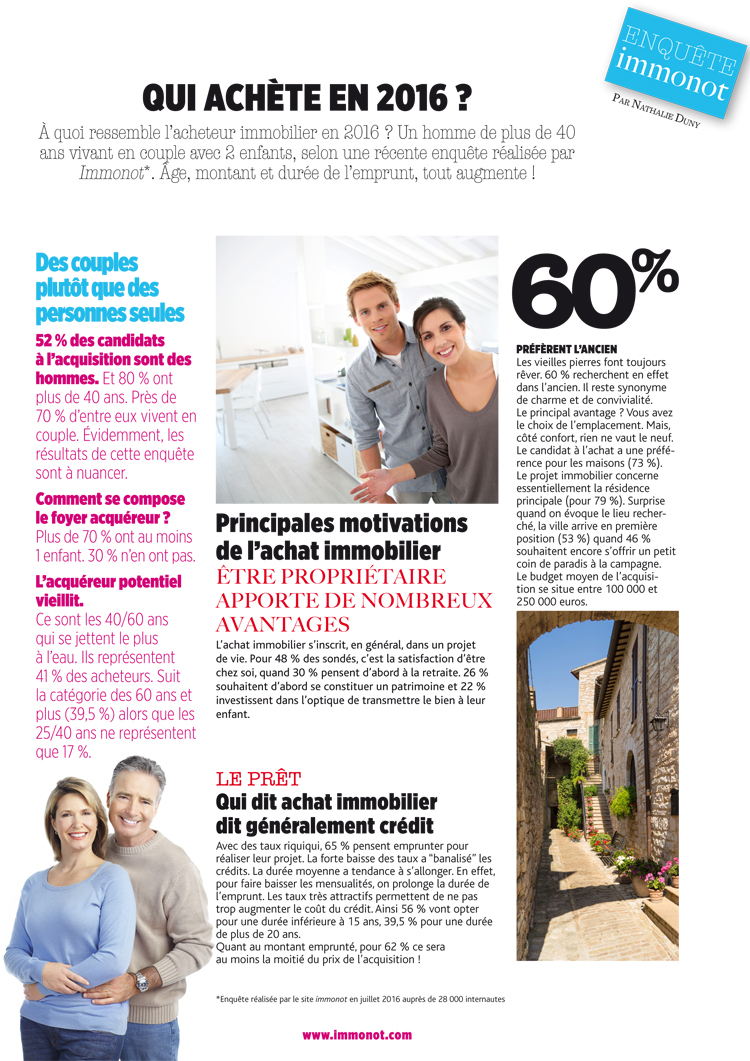 Qui achète en 2016 ?